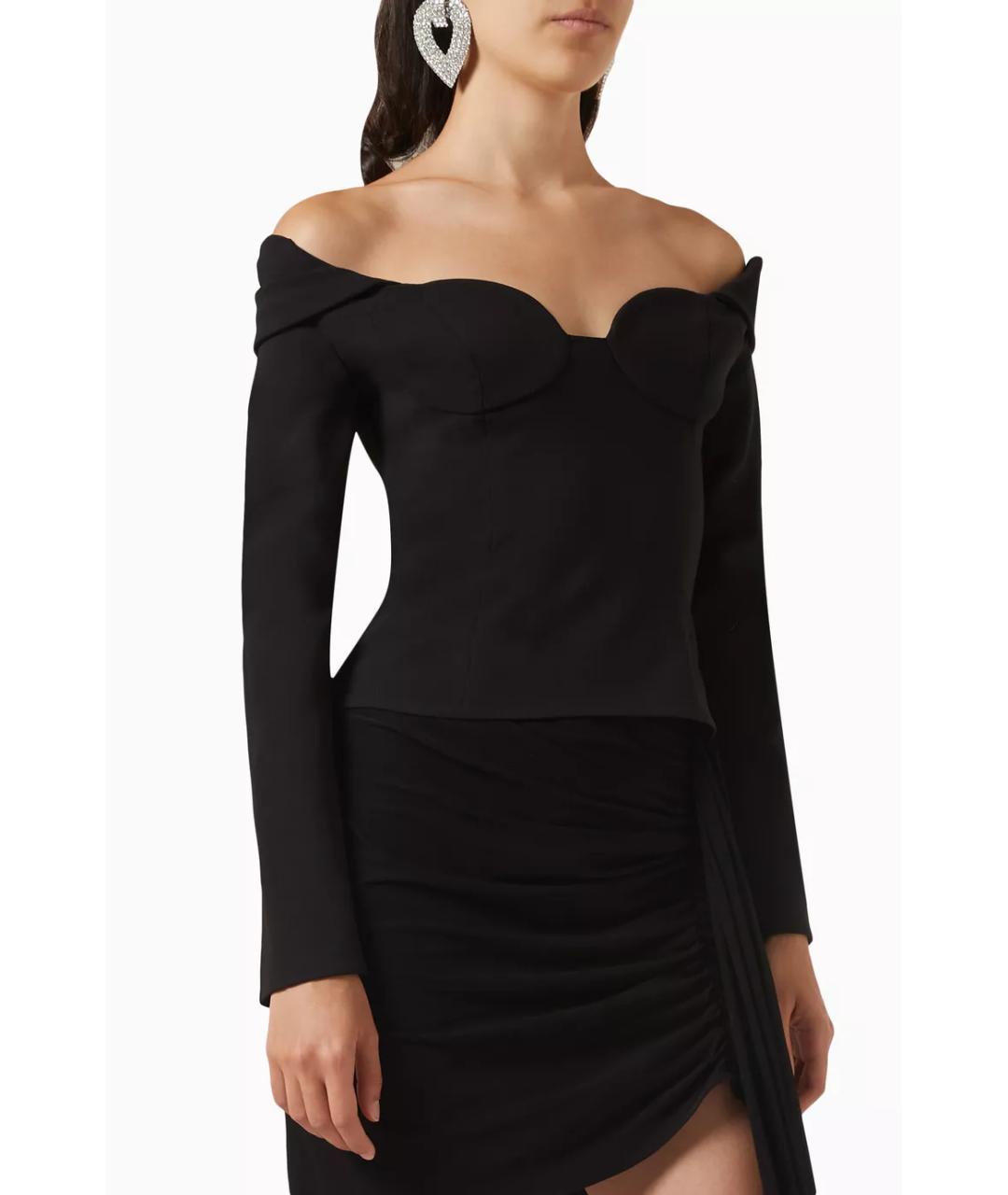 MAGDA BUTRYM Черная шерстяная блузы, фото 5