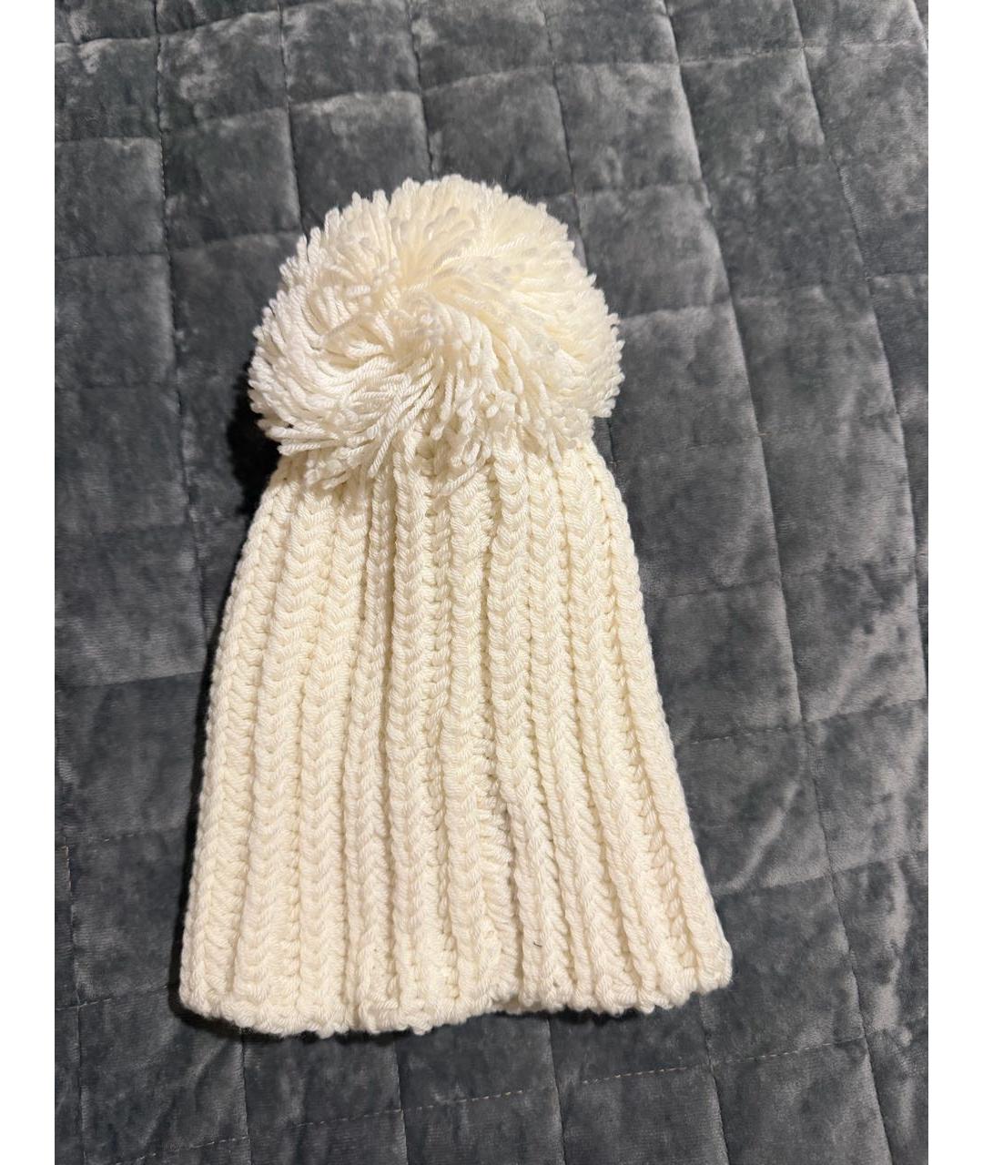 CHANEL Белая кашемировая шапка, фото 2