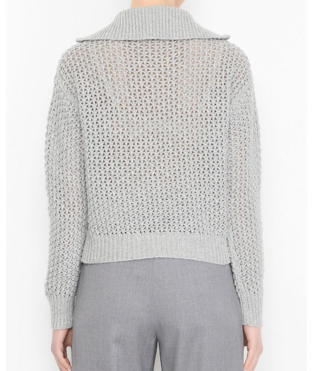 MAX MARA Серый шерстяной джемпер / свитер, фото 3
