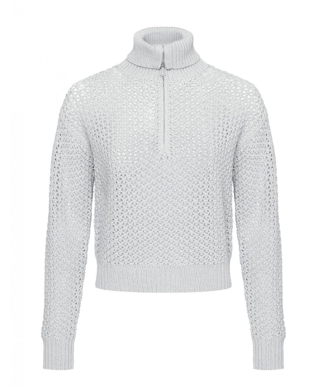 MAX MARA Серый шерстяной джемпер / свитер, фото 5