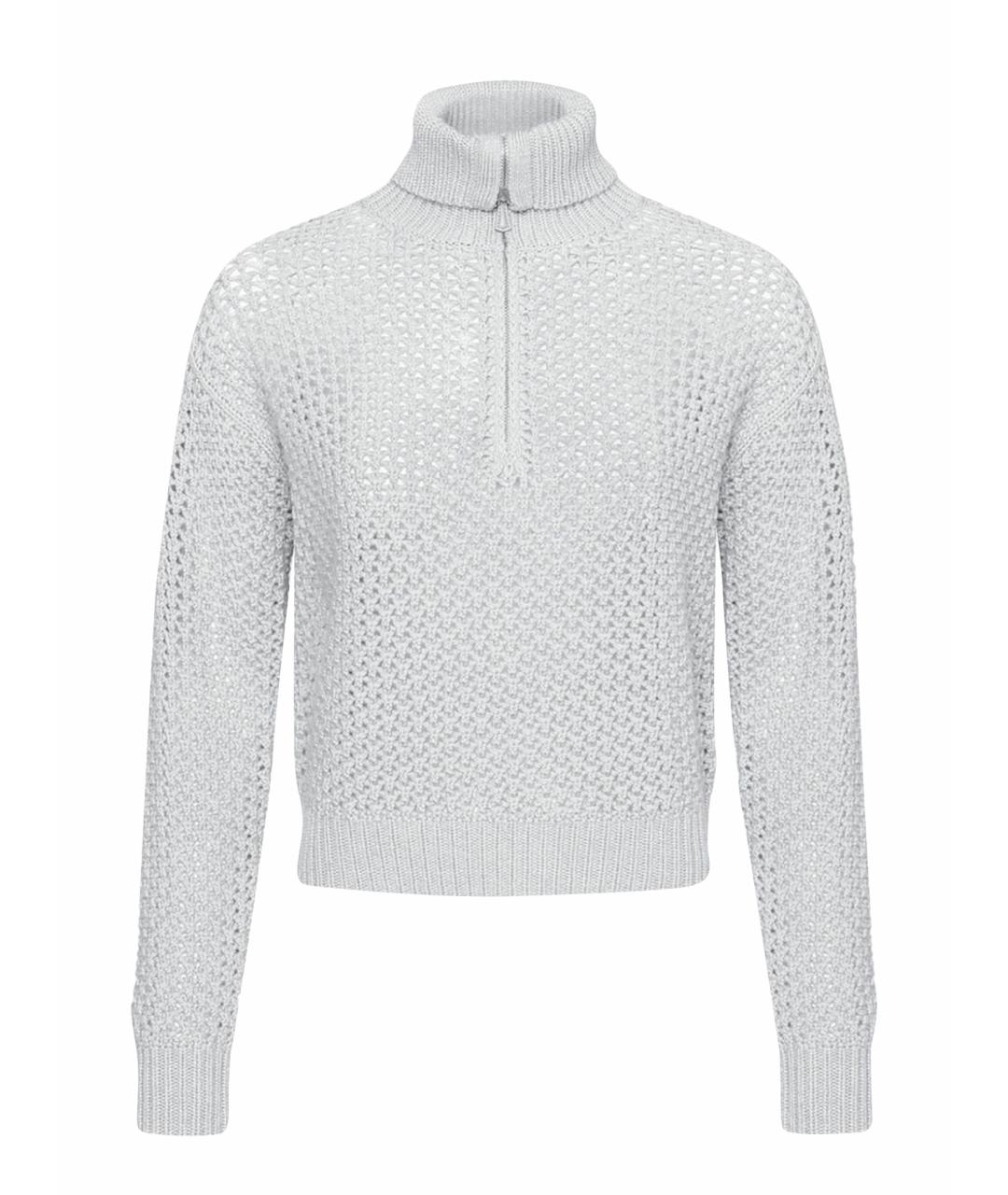 MAX MARA Серый шерстяной джемпер / свитер, фото 1