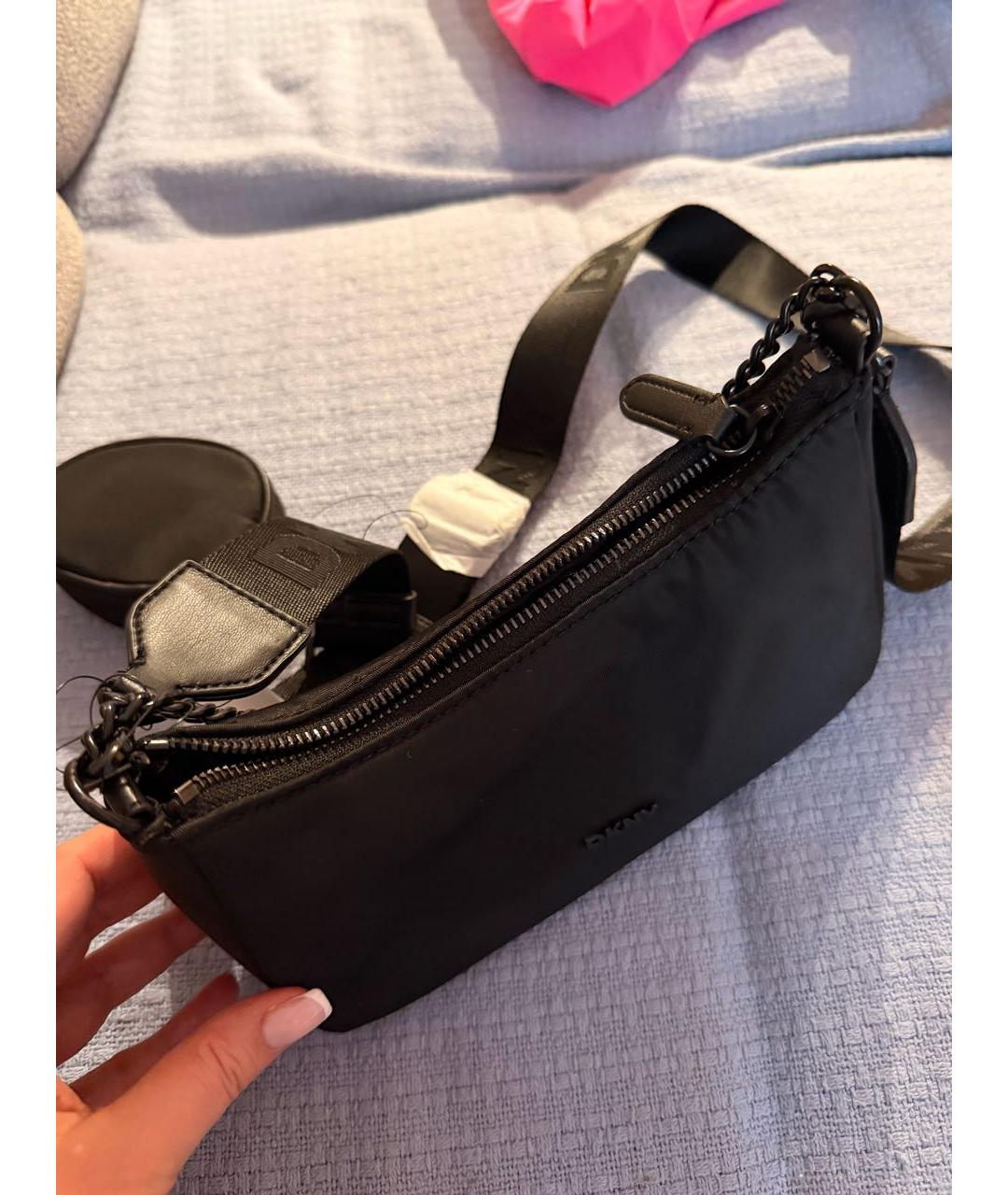 DKNY Черная сумка через плечо, фото 4