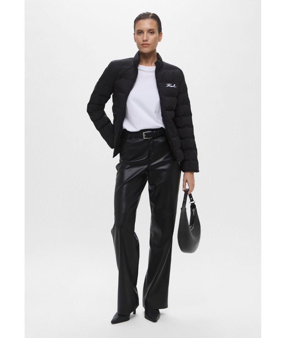 KARL LAGERFELD Черная полиэстеровая куртка, фото 6