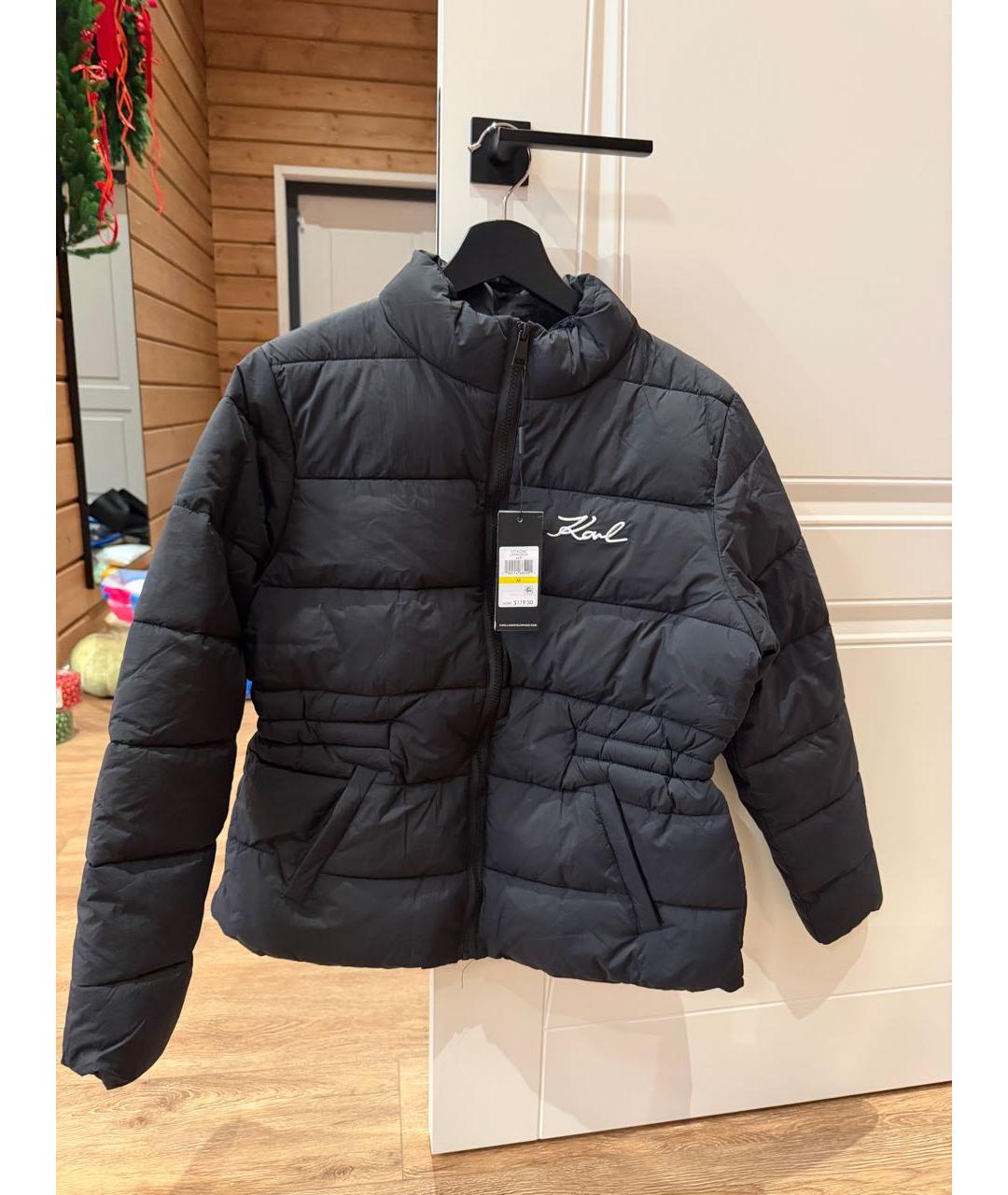 KARL LAGERFELD Черная полиэстеровая куртка, фото 9