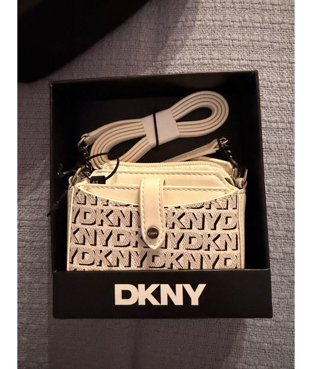 DKNY Белая сумка через плечо, фото 2