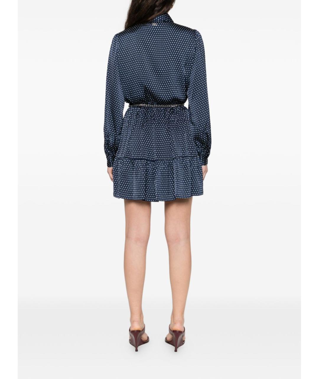 MICHAEL KORS Синее полиэстеровое платье, фото 3