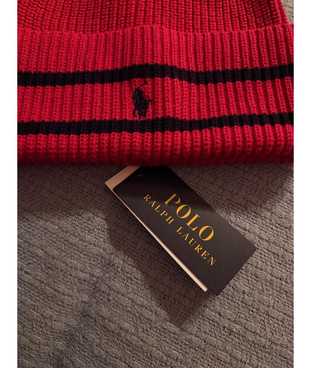 POLO RALPH LAUREN Розовая хлопковая шапка, фото 3
