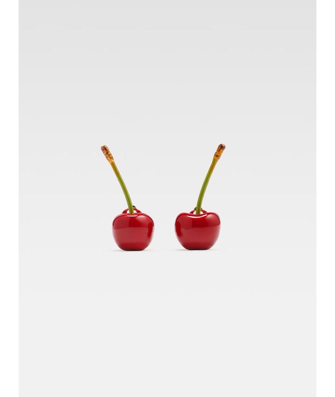 JACQUEMUS Красные керамические серьги, фото 2