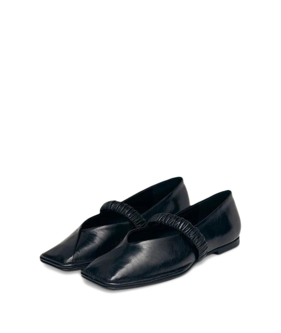 ALOHAS Черные кожаные балетки, фото 2