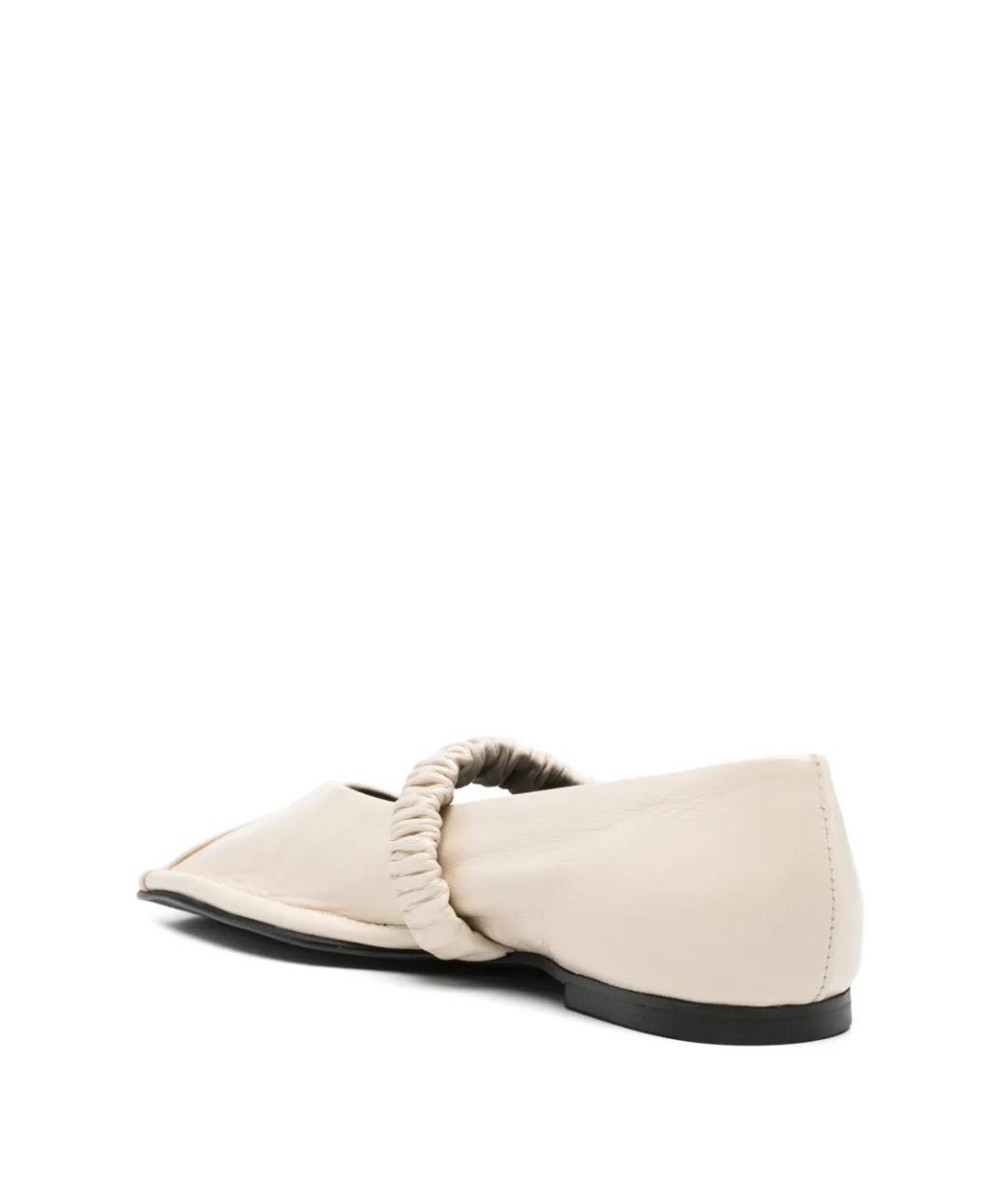 ALOHAS Белые кожаные балетки, фото 3