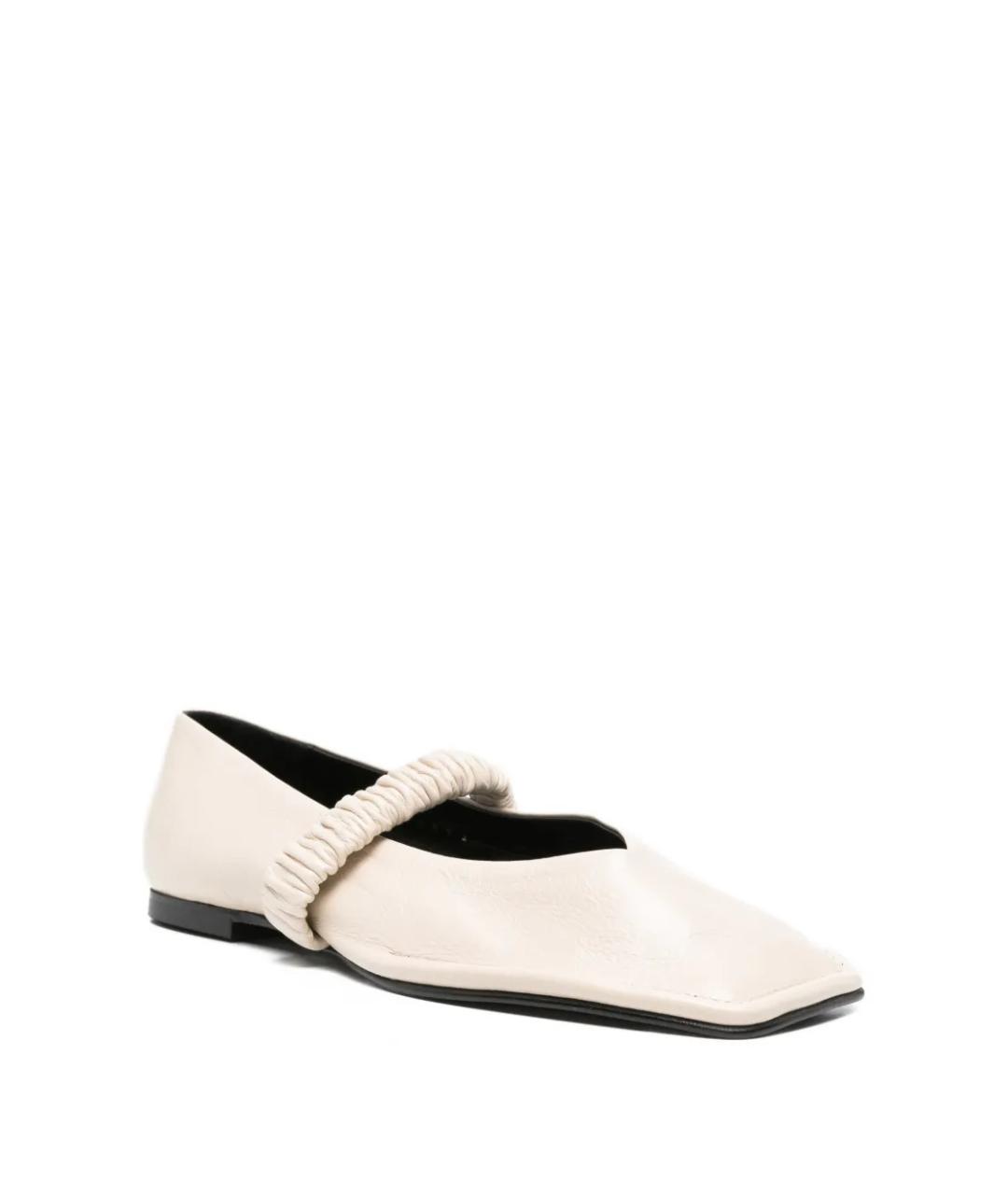 ALOHAS Белые кожаные балетки, фото 2