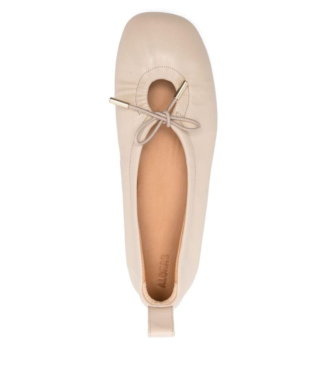ALOHAS Белые кожаные балетки, фото 4