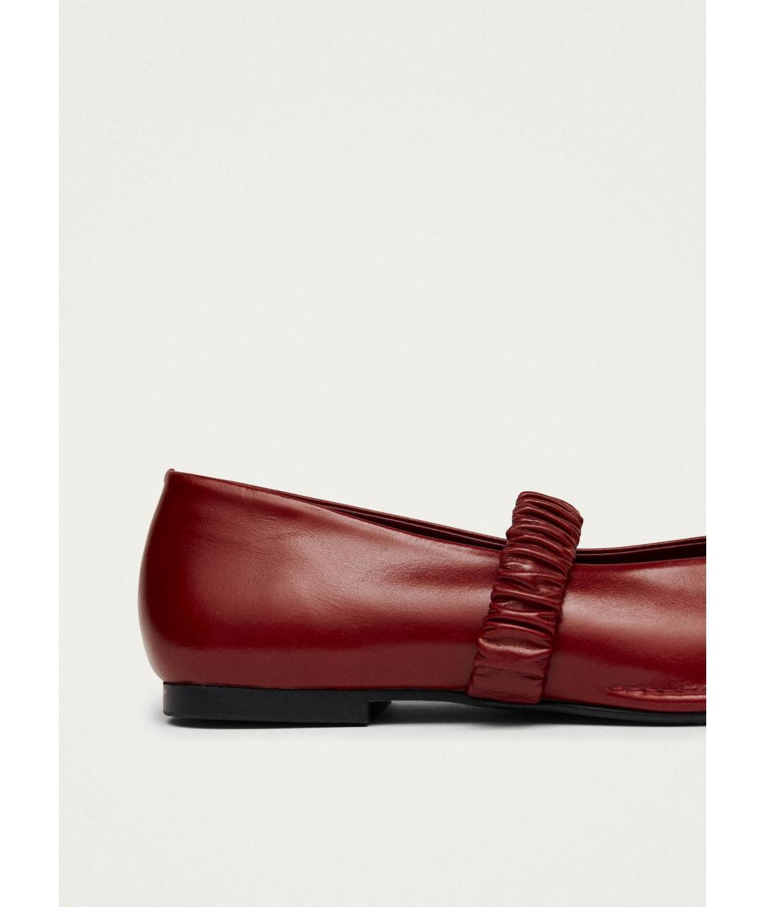 ALOHAS Красные кожаные балетки, фото 7