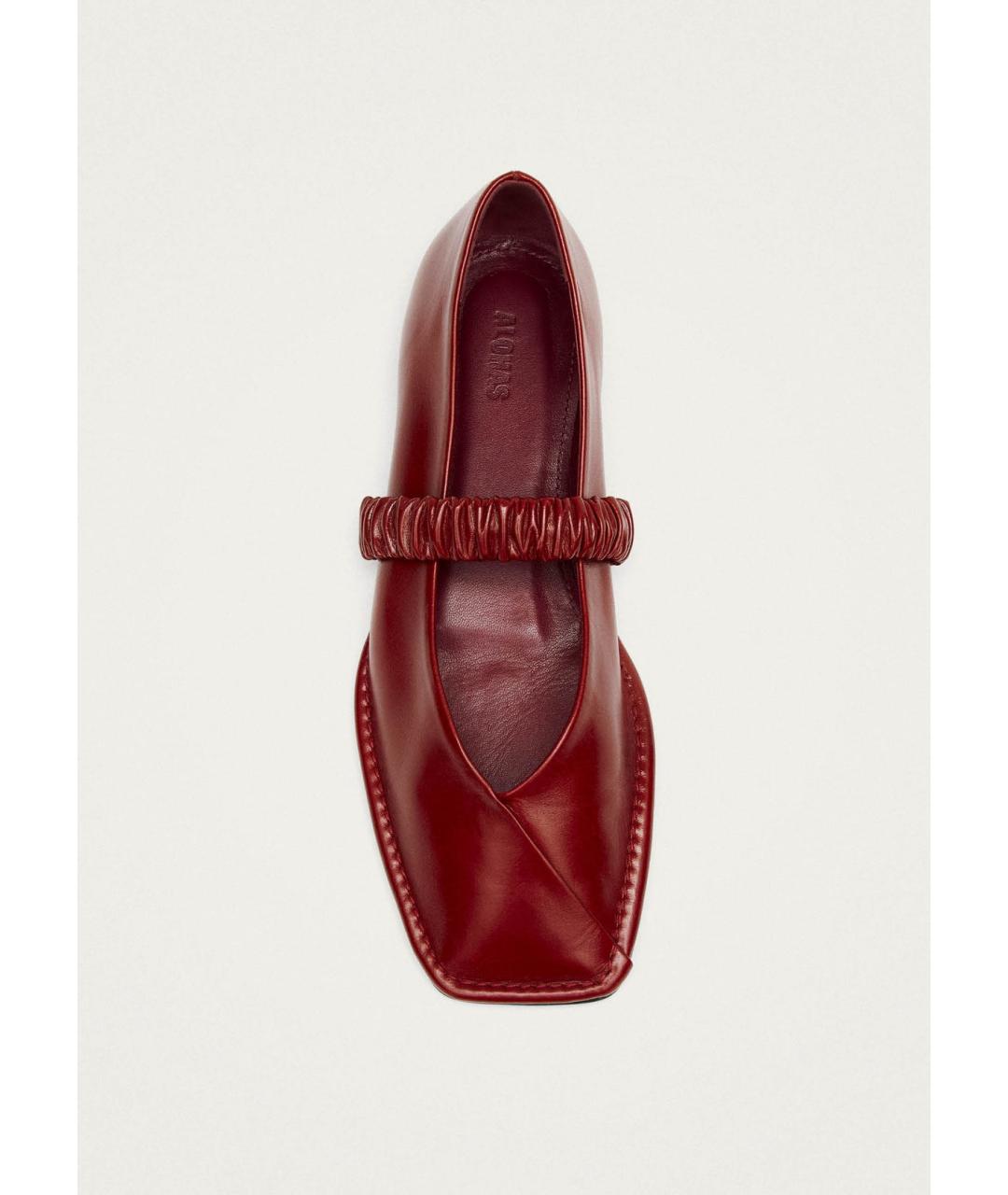 ALOHAS Красные кожаные балетки, фото 4