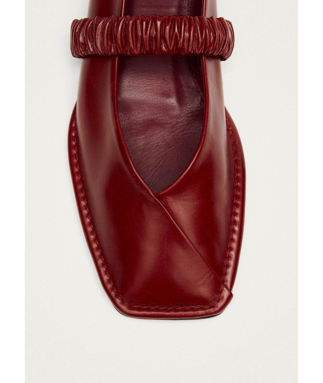 ALOHAS Красные кожаные балетки, фото 6