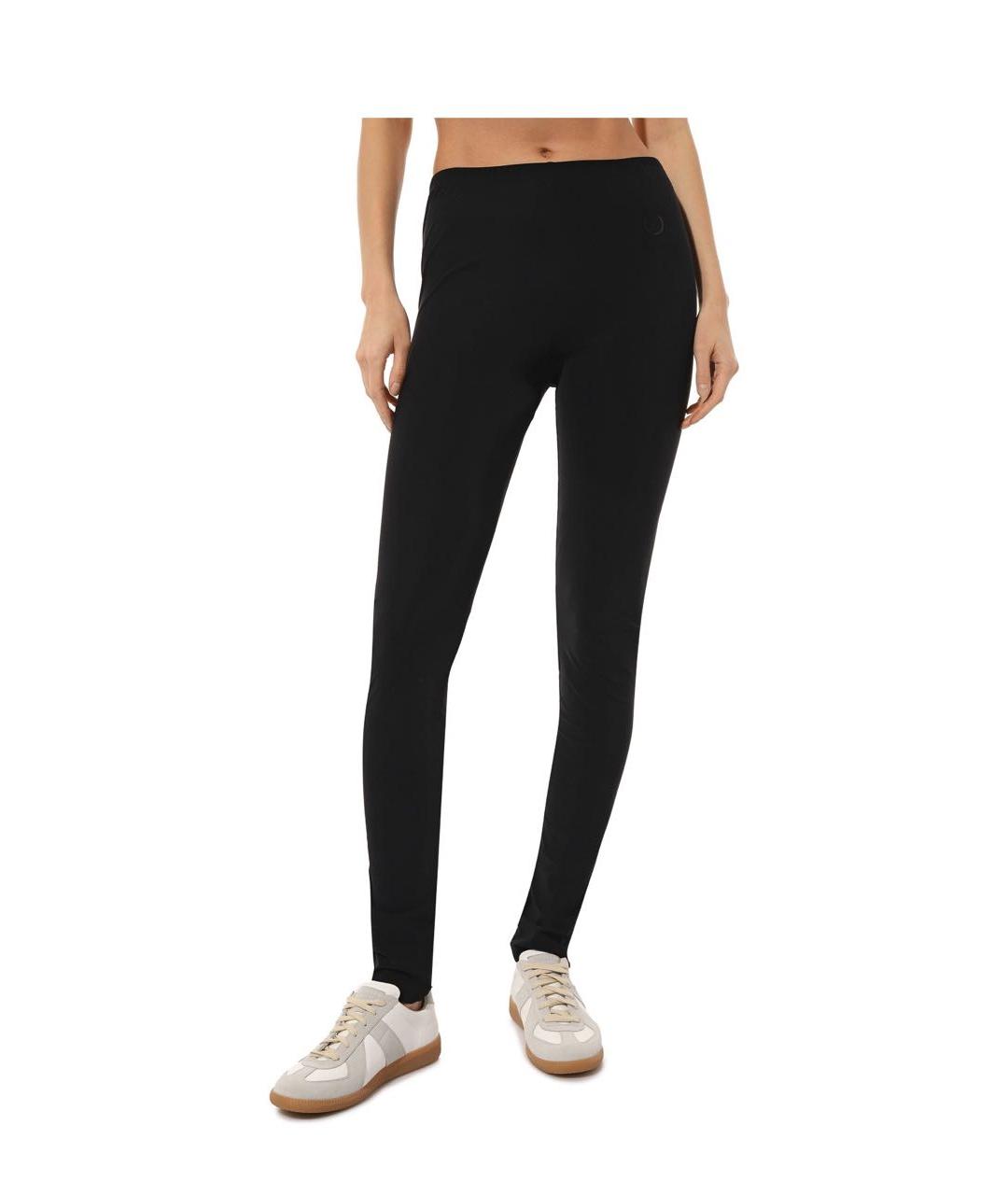 MM6 MAISON MARGIELA Черные полиамидовые леггинсы и велосипедки, фото 2