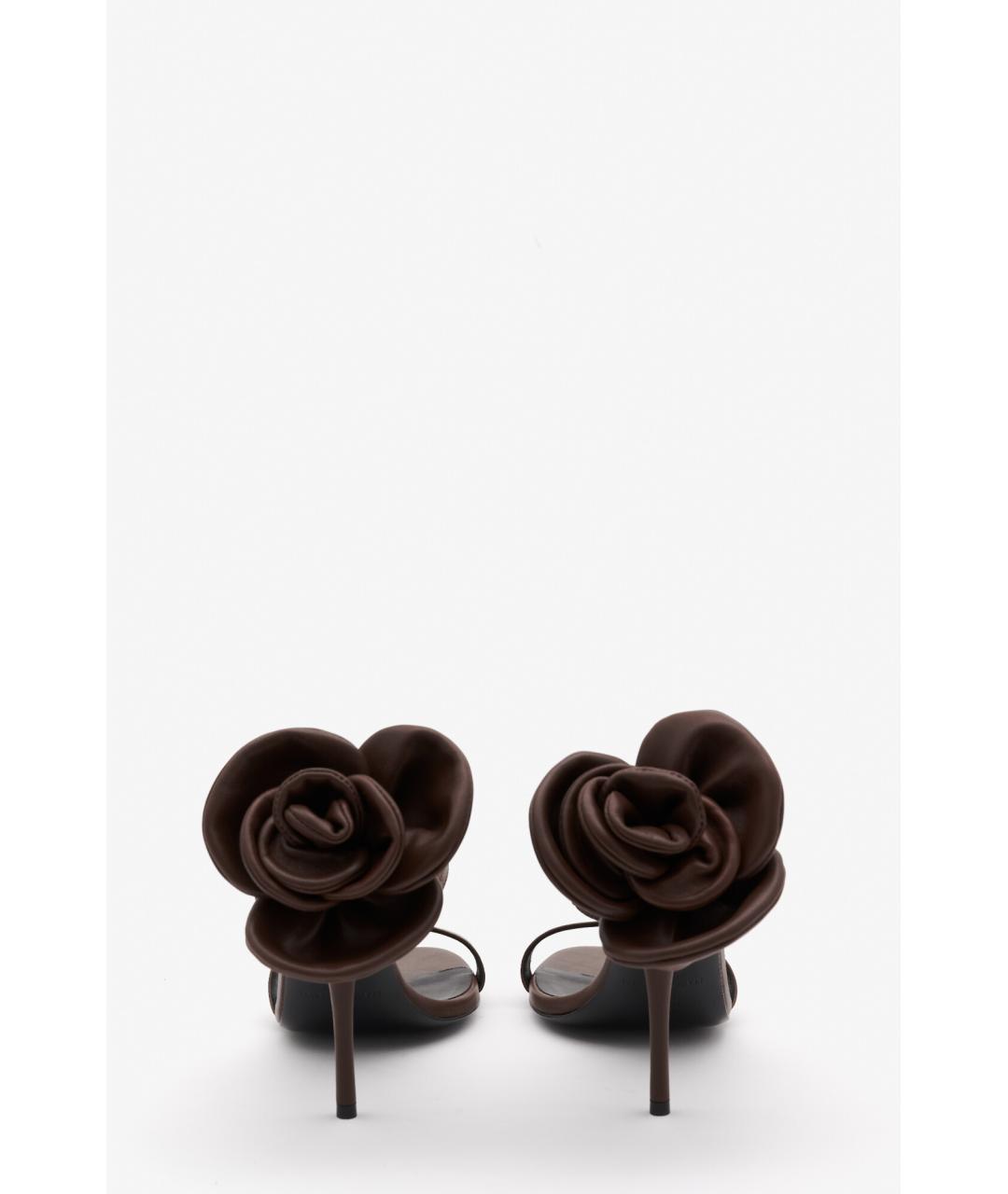 MAGDA BUTRYM Коричневые кожаные мюли, фото 4