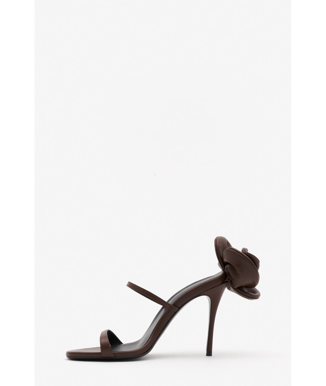 MAGDA BUTRYM Коричневые кожаные мюли, фото 2