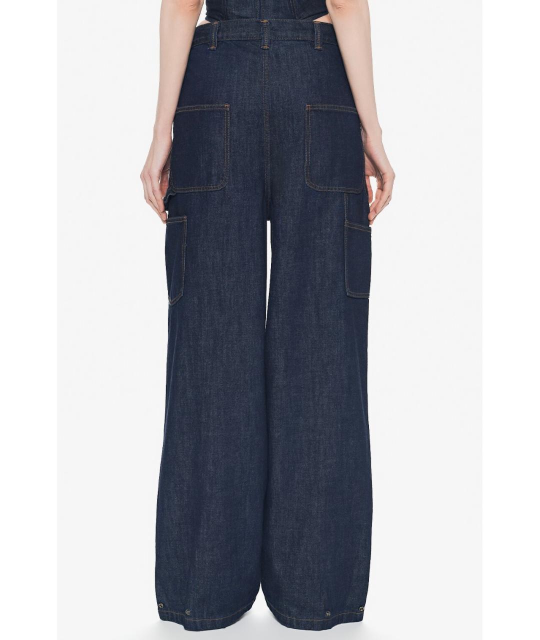 MAGDA BUTRYM Темно-синие хлопковые прямые джинсы, фото 8