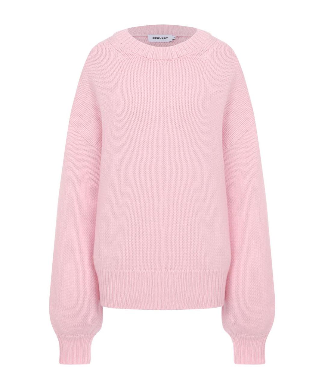 PERVERT Розовый шерстяной джемпер / свитер, фото 1