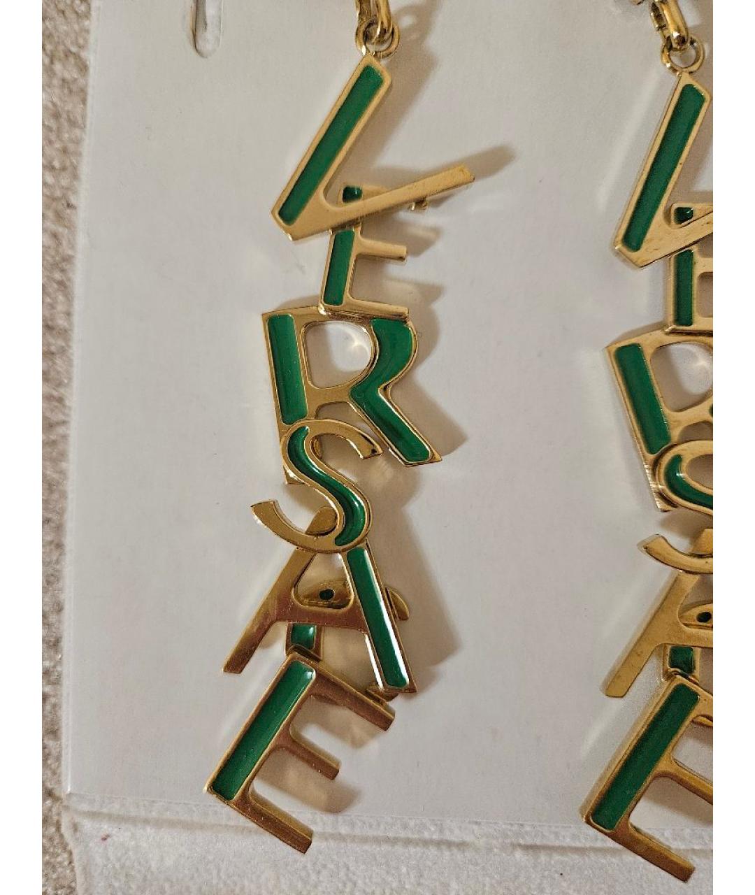 VERSACE Золотые металлические серьги, фото 6