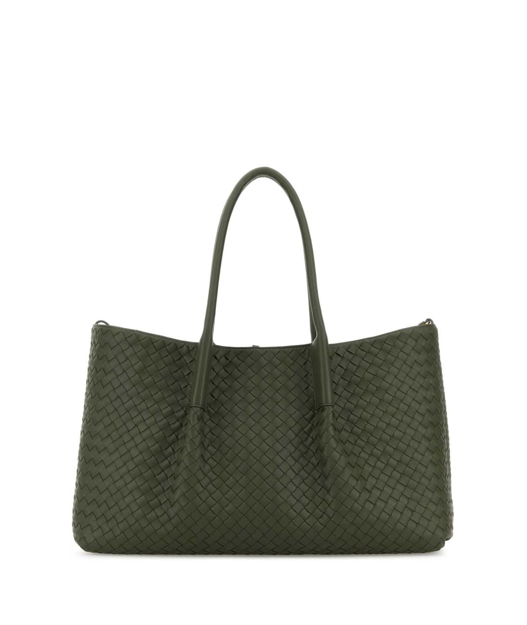 BOTTEGA VENETA Зеленая сумка тоут, фото 1