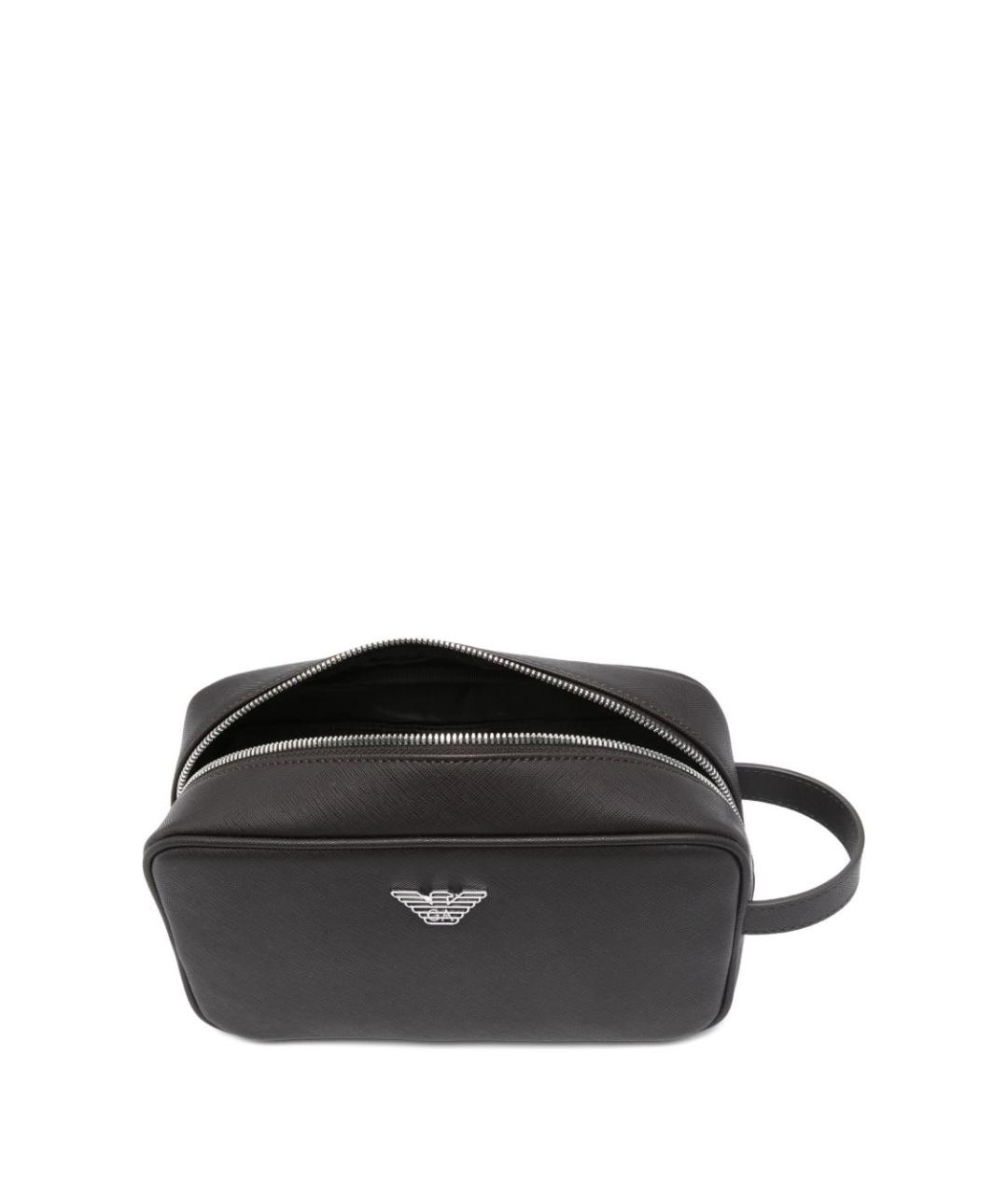 EMPORIO ARMANI Коричневая косметичка, фото 2