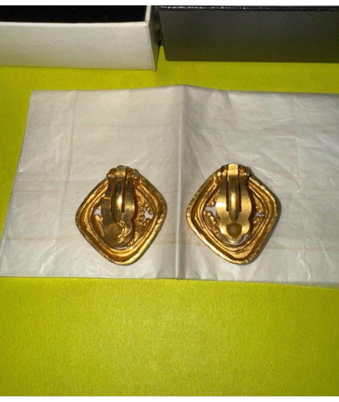 CHANEL Золотые серьги, фото 2