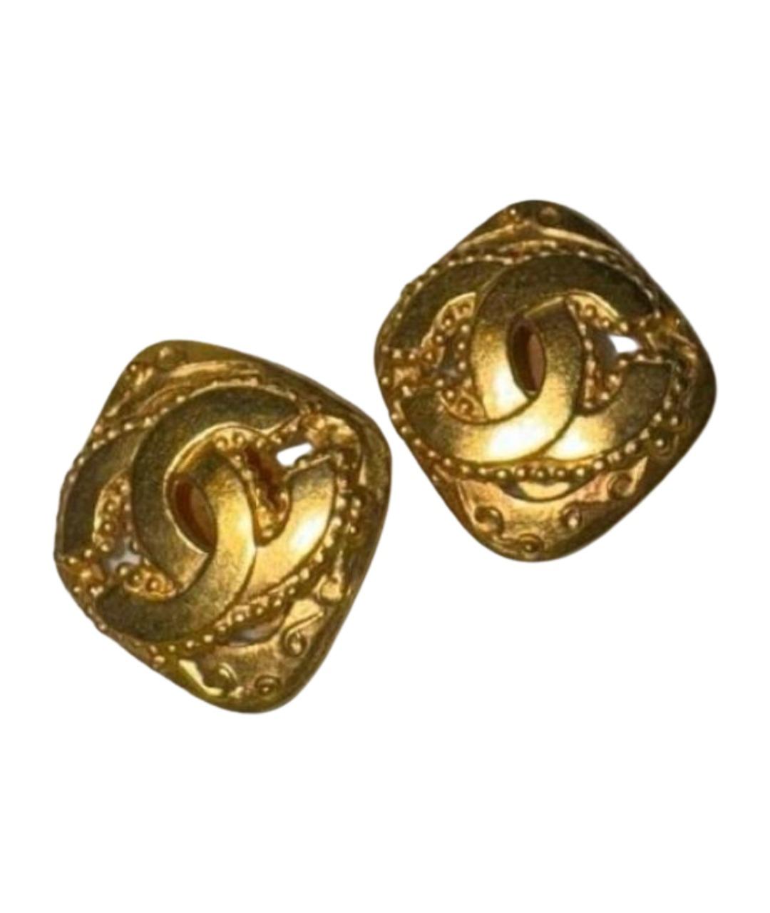 CHANEL Золотые серьги, фото 1