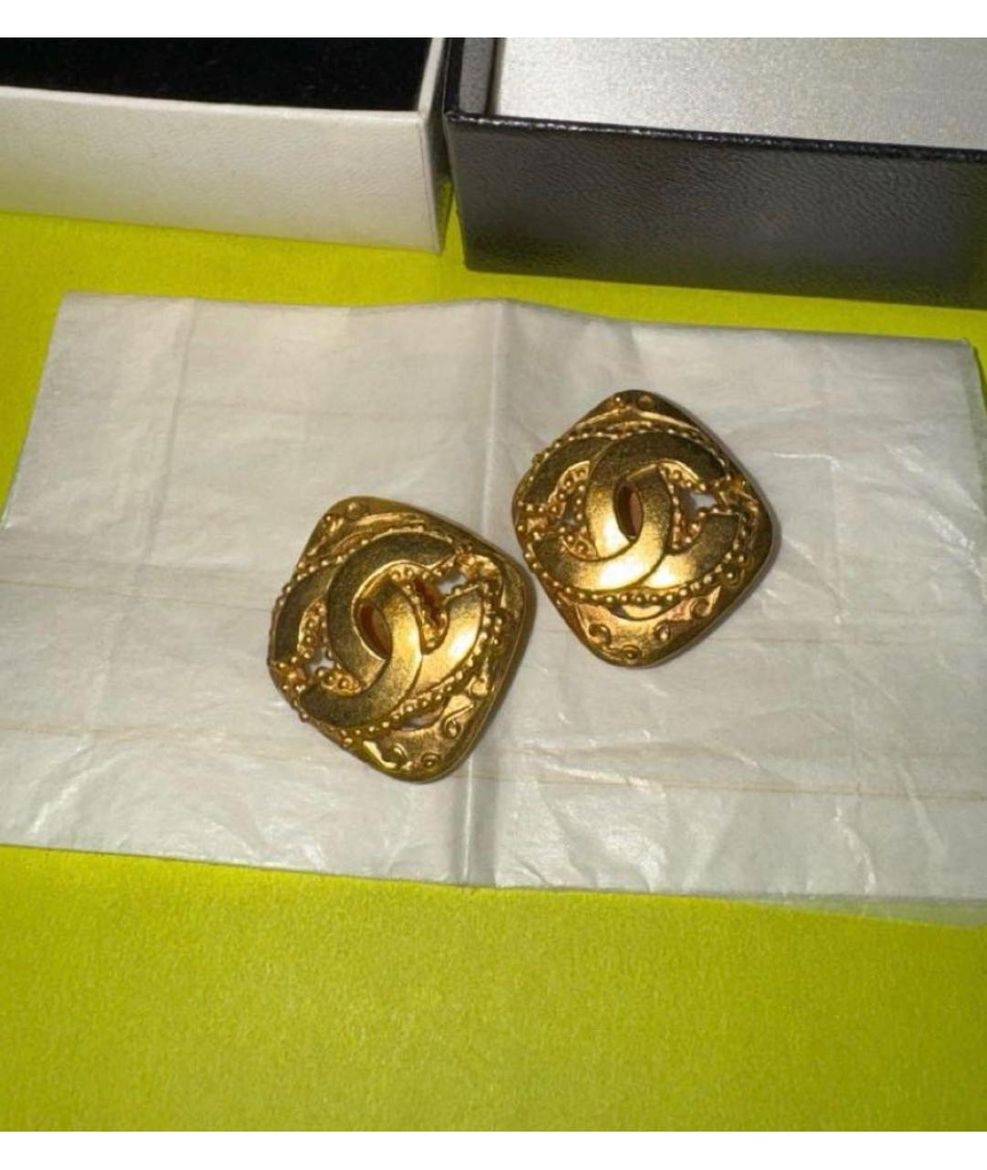 CHANEL Золотые серьги, фото 5