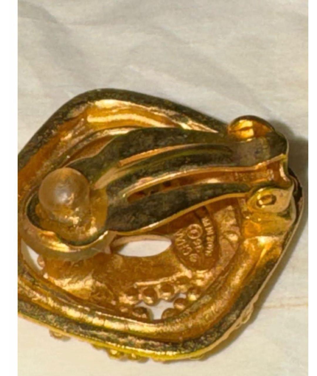 CHANEL Золотые серьги, фото 3