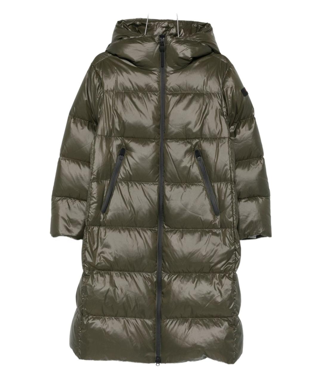PEUTEREY Зеленые полиамидовое пальто, фото 1