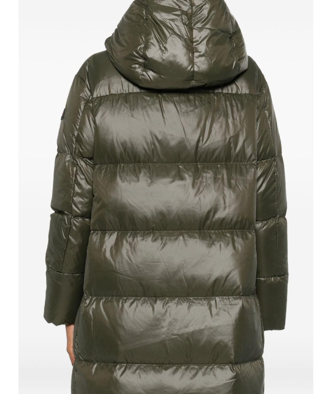 PEUTEREY Зеленые полиамидовое пальто, фото 5