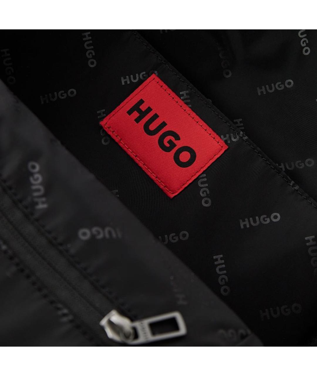 HUGO Черный тканевый рюкзак, фото 4