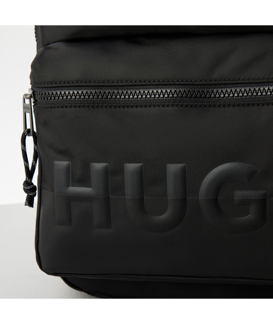 HUGO Черный тканевый рюкзак, фото 3