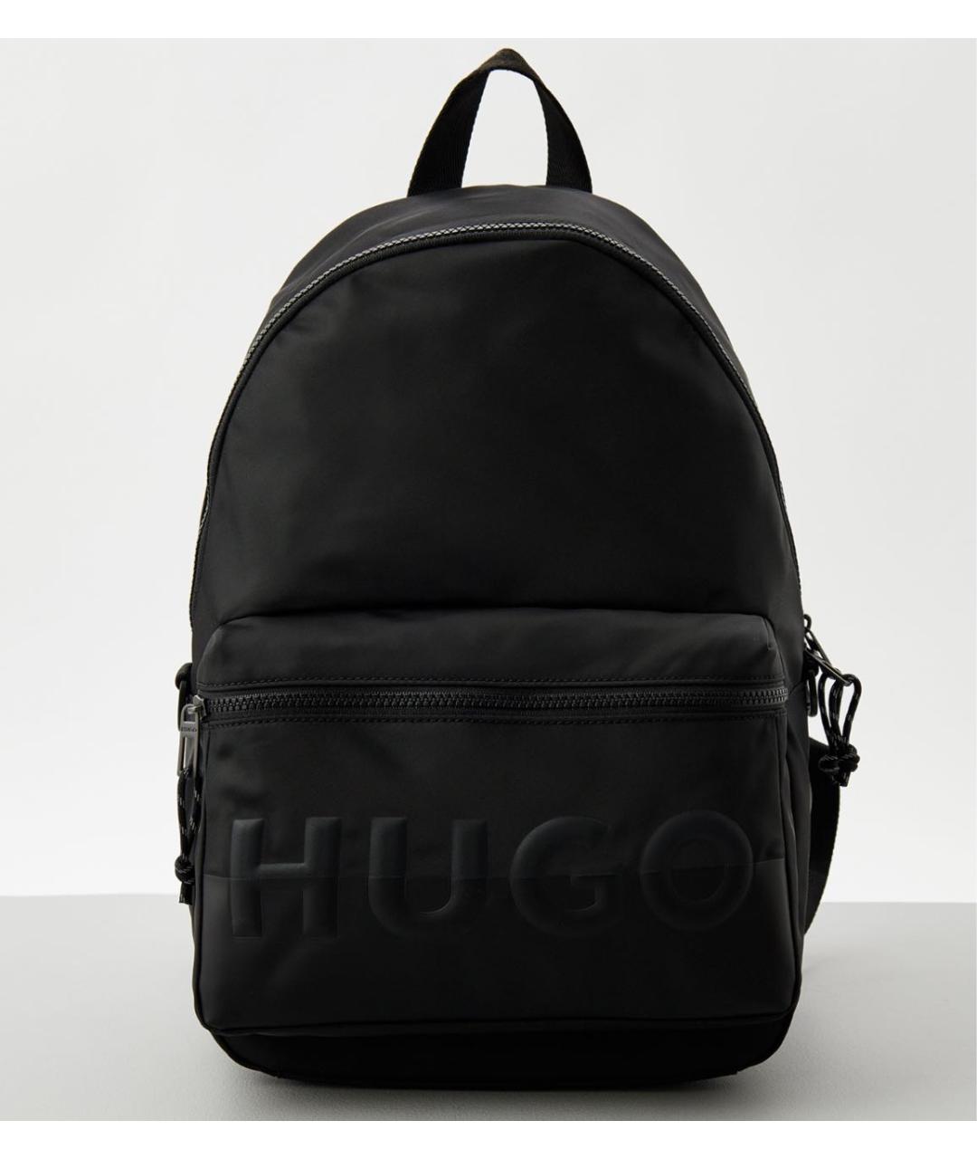HUGO Черный тканевый рюкзак, фото 6