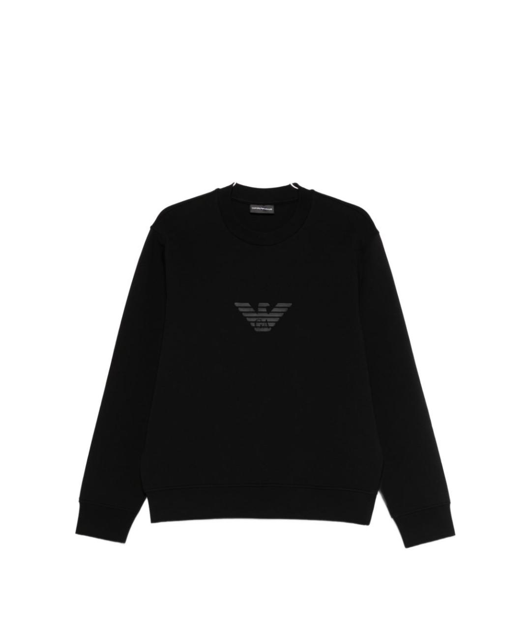 EMPORIO ARMANI Черный полиэстеровый джемпер / свитер, фото 1