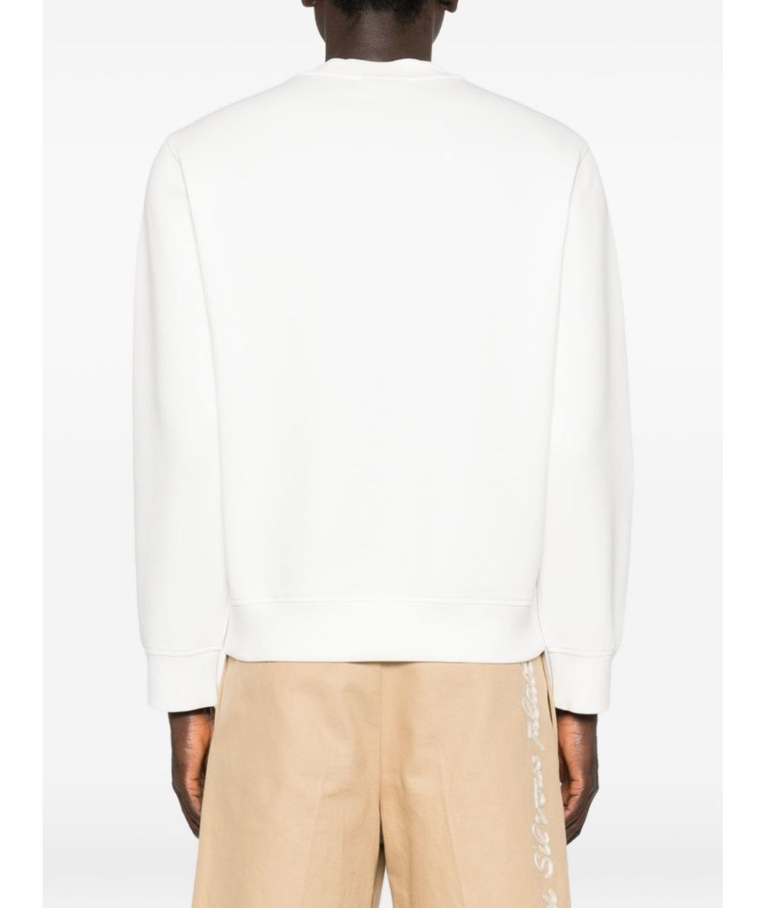 EMPORIO ARMANI Белый хлопковый джемпер / свитер, фото 3