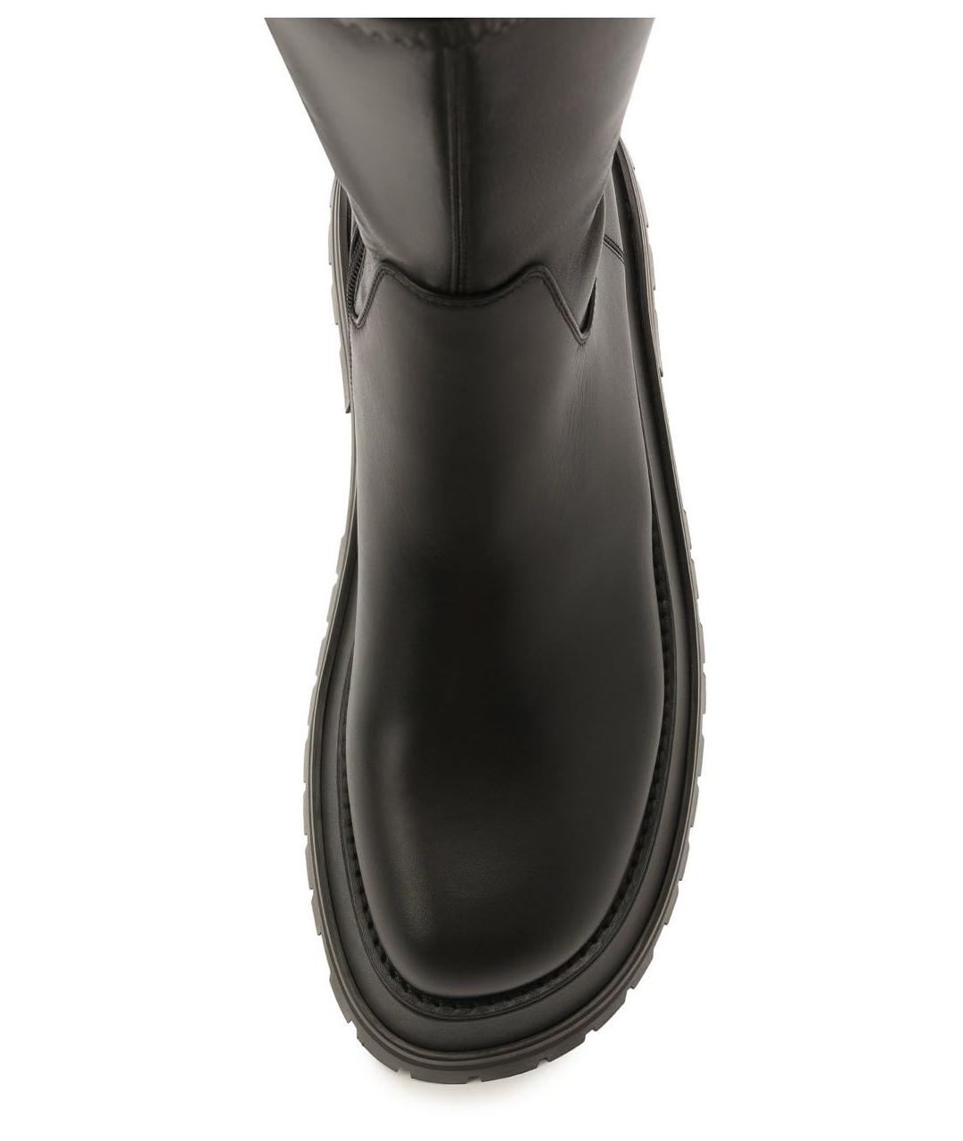 BURBERRY Черные кожаные полусапоги, фото 2