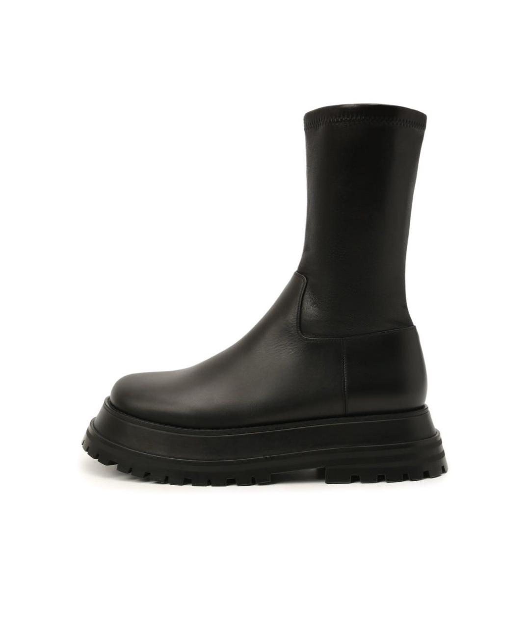 BURBERRY Черные кожаные полусапоги, фото 6