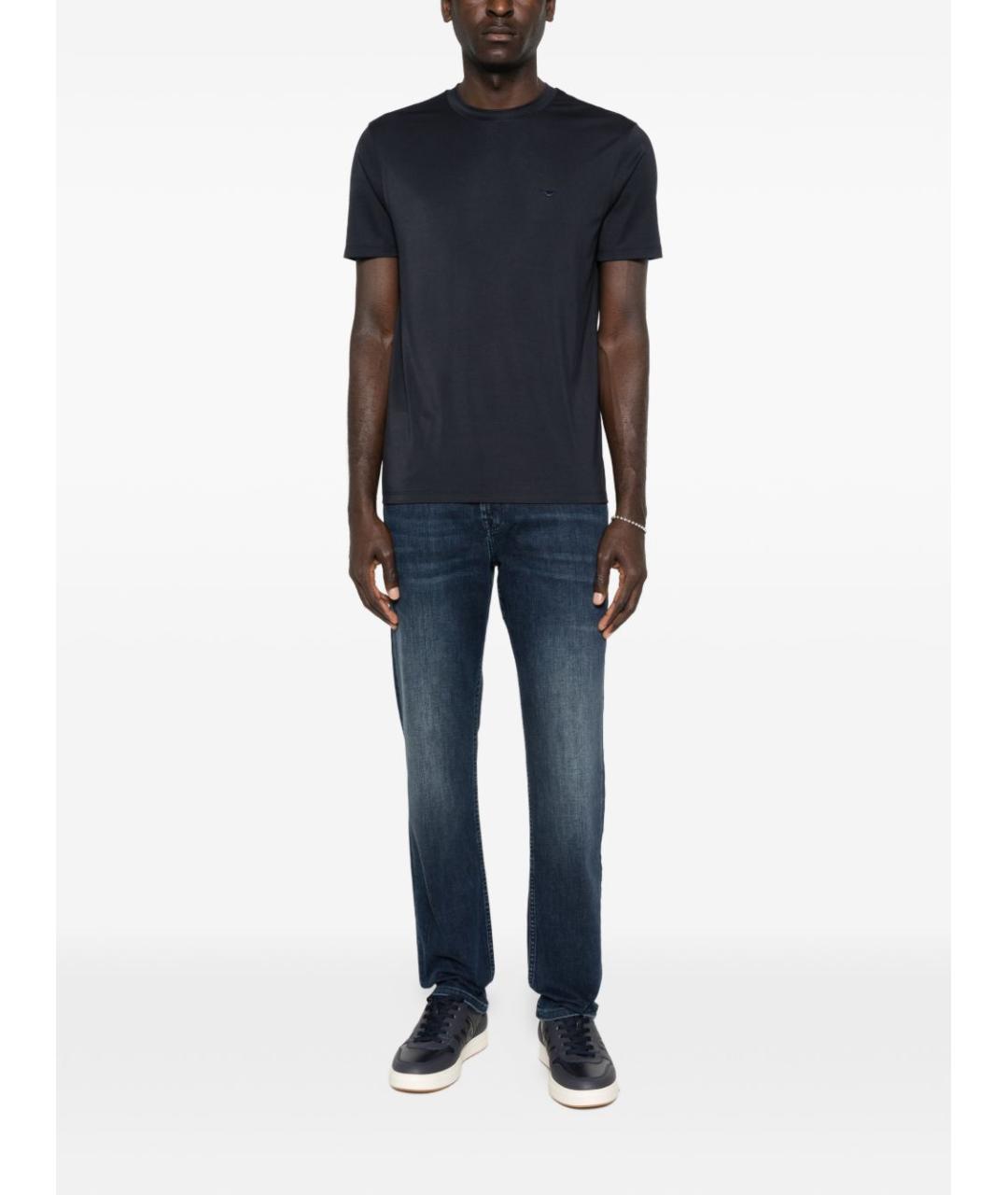 EMPORIO ARMANI Синяя футболка, фото 4