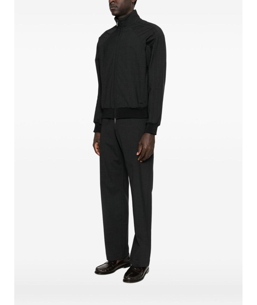 EMPORIO ARMANI Черная шерстяная куртка, фото 2