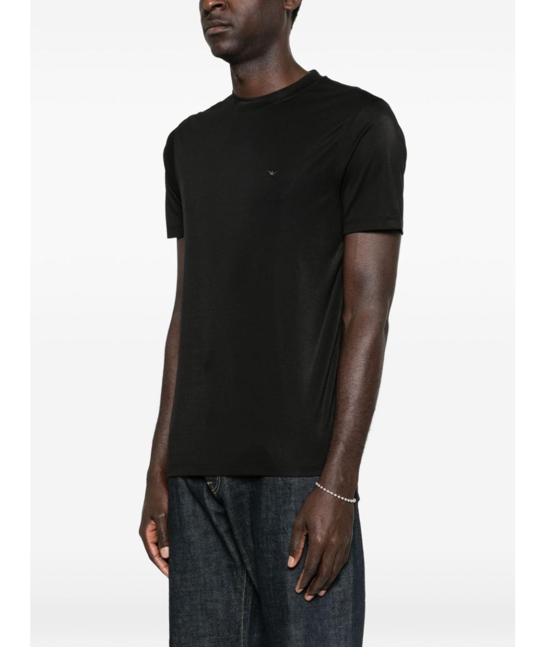 EMPORIO ARMANI Черная футболка, фото 3