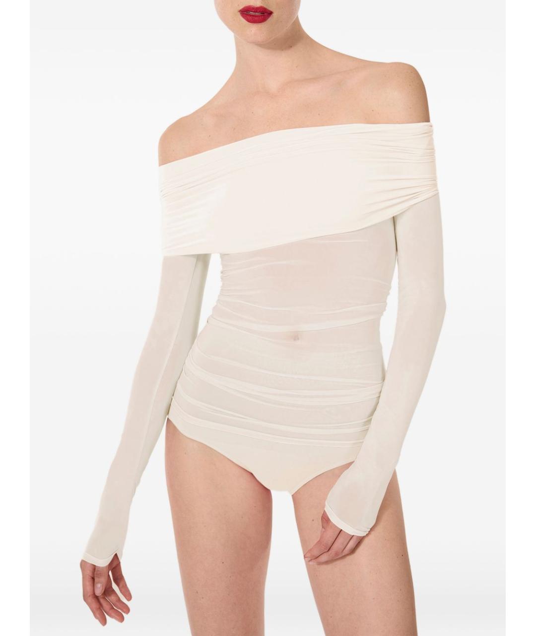 WOLFORD Белая полиамидовая водолазка, фото 4