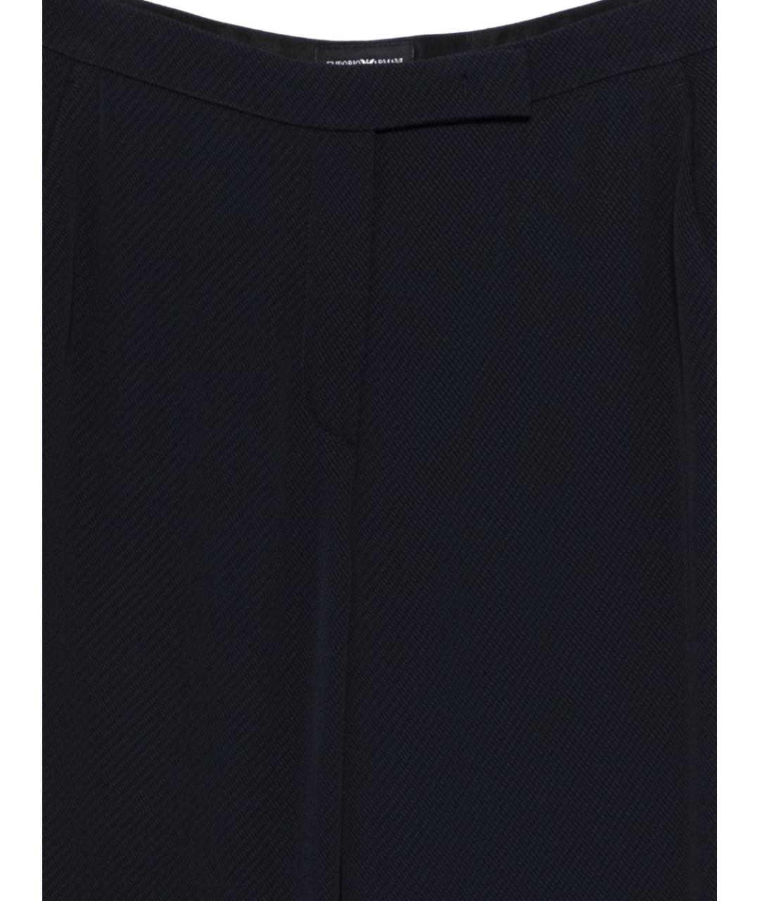 EMPORIO ARMANI Синие прямые брюки, фото 3
