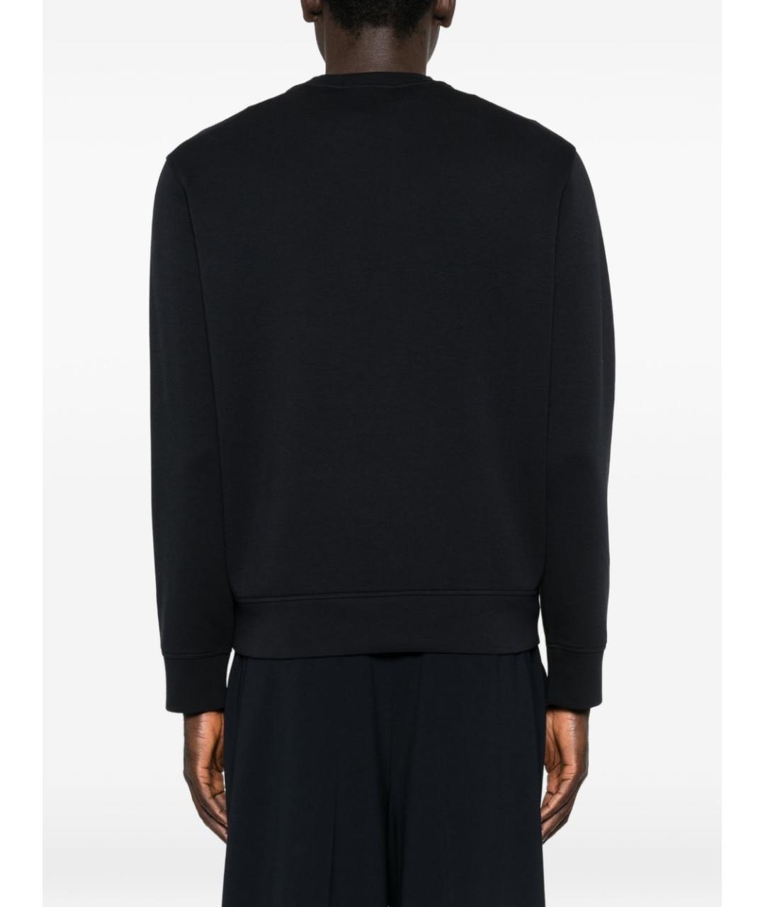 EMPORIO ARMANI Темно-синий полиэстеровый джемпер / свитер, фото 2