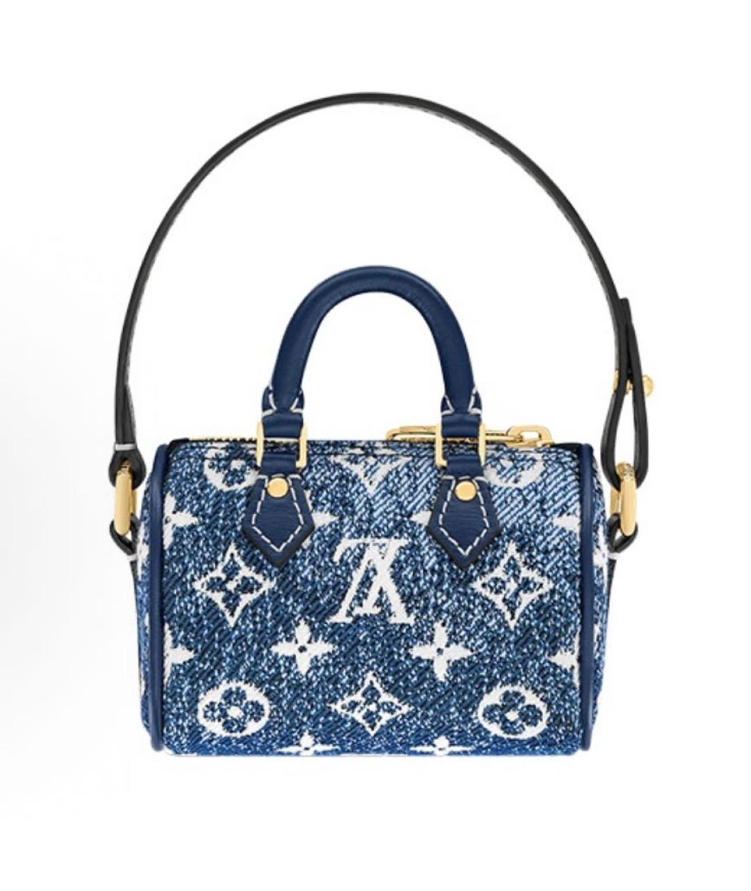 LOUIS VUITTON Синяя сумка с короткими ручками, фото 2