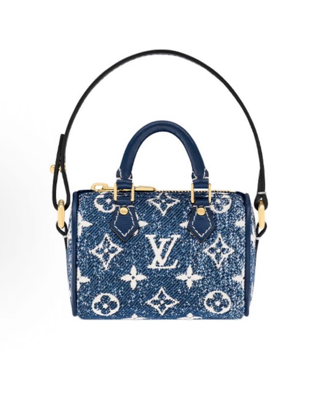 LOUIS VUITTON Синяя сумка с короткими ручками, фото 1
