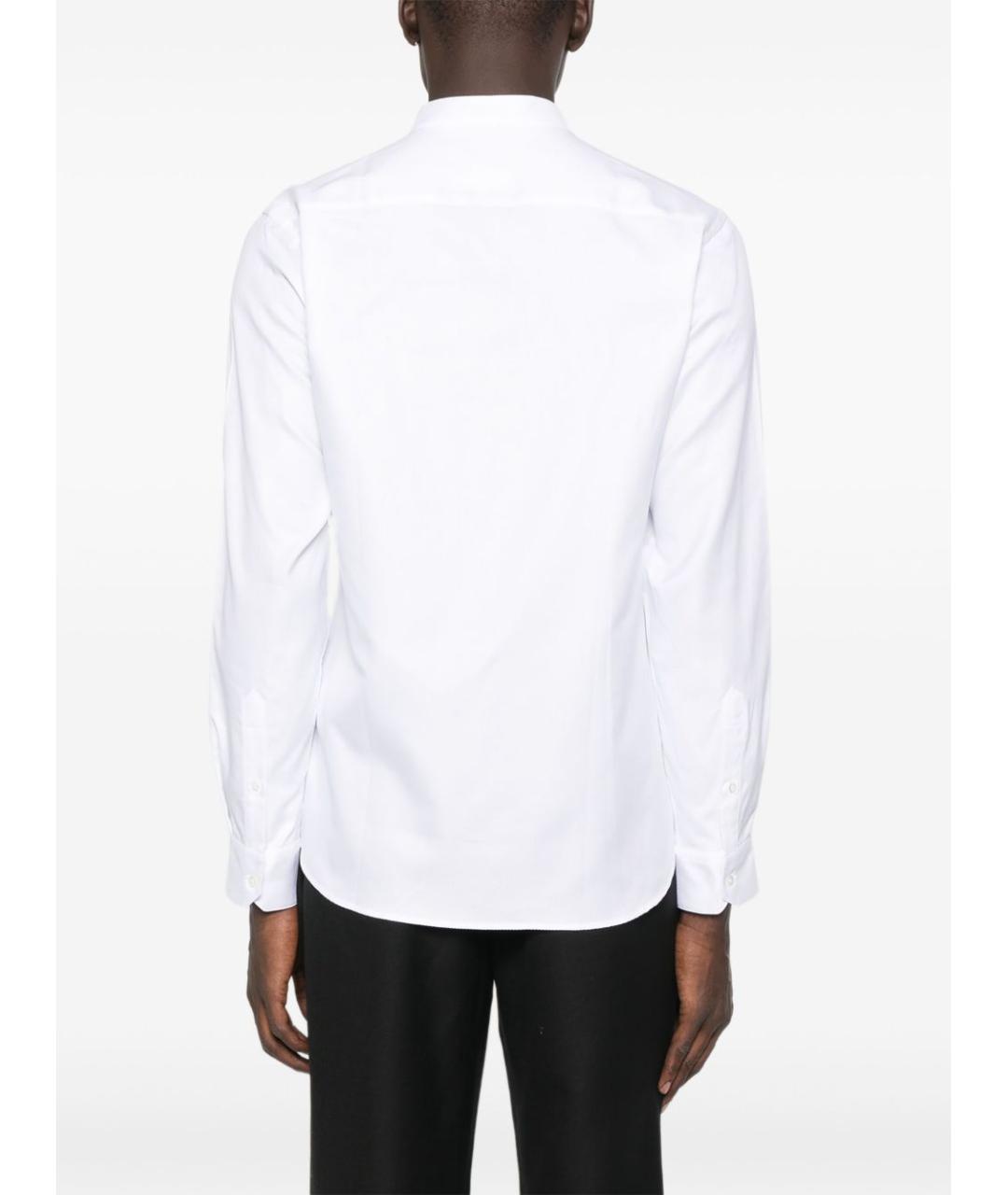EMPORIO ARMANI Белая хлопковая классическая рубашка, фото 5