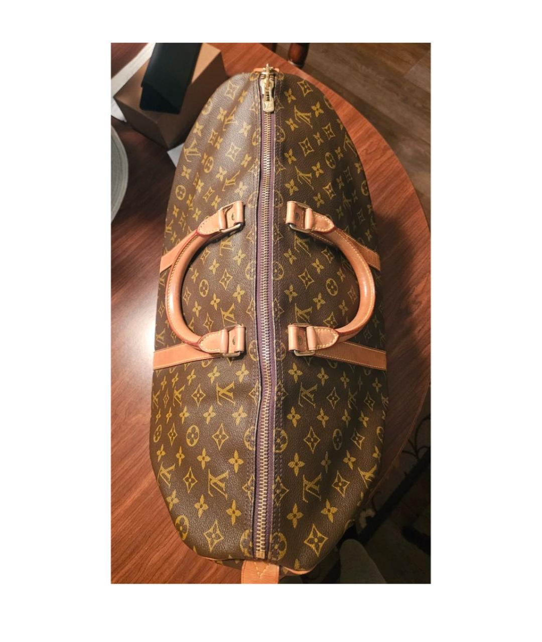 LOUIS VUITTON Коричневая дорожная/спортивная сумка, фото 2